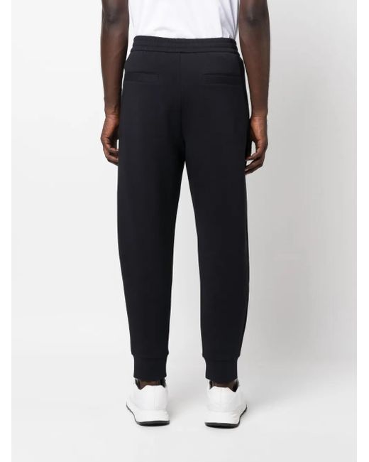 Emporio Armani Blue Cotton Blend Sweatpants for men