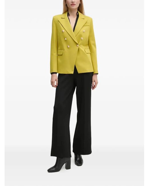 GAUDI Yellow Button-Embellished Blazer