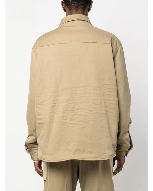 DSquared² Natural Two-Tone Flap-Pocket Jacket for men