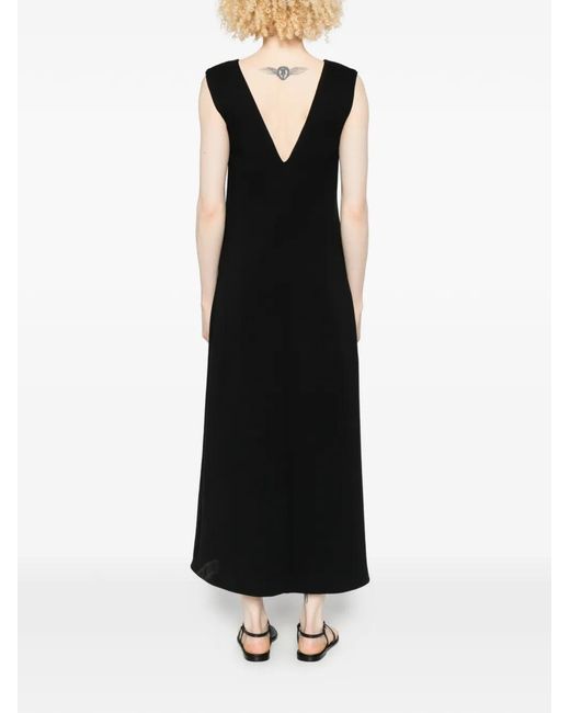 Max Mara Black Pepli Maxi Dress