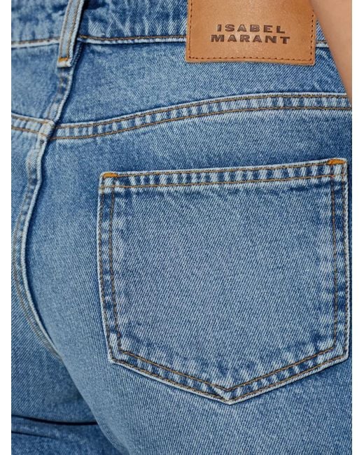 Isabel Marant Blue Denala Frayed Jeans