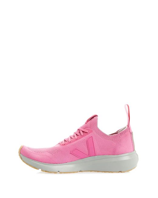 Rick Owens Pink Runner Style 2 V-Knit Sneakers