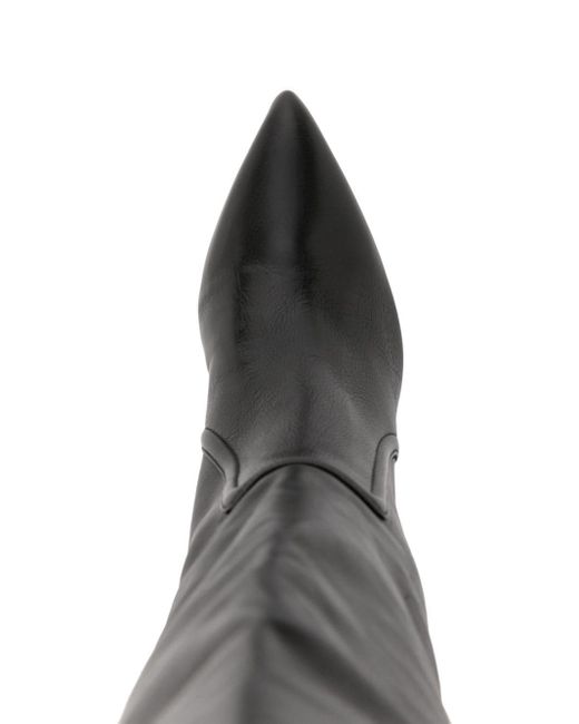 Paris Texas Black Anja 70mm Knee-high Boots