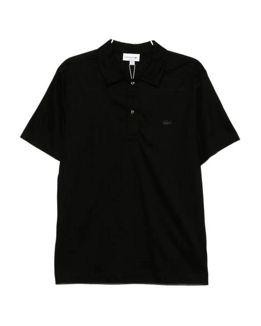 Lacoste Poloshirt Mit Logo-Stickerei in Black für Herren