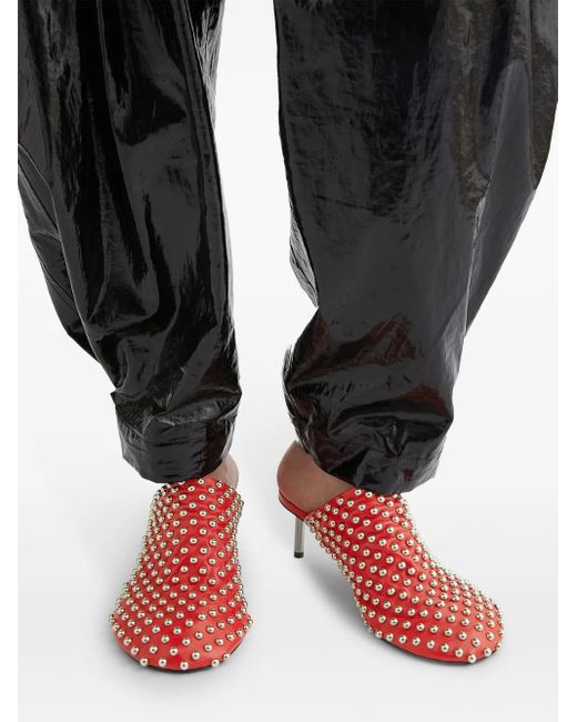 Jil Sander スタッズ ミュール Red