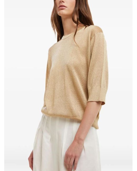 Kangra Natural T-Shirt im Metallic-Look