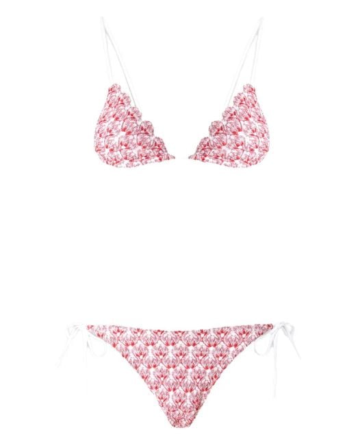 Missoni Gebreide Bikini in het Pink