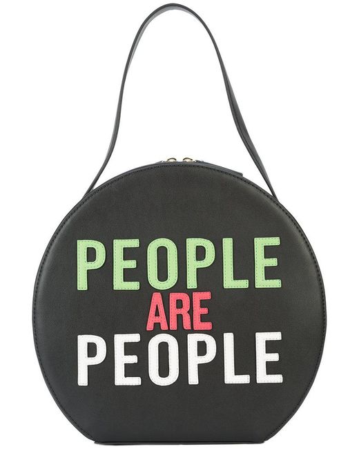 Christian Siriano Black People Are People Shoulder Bag