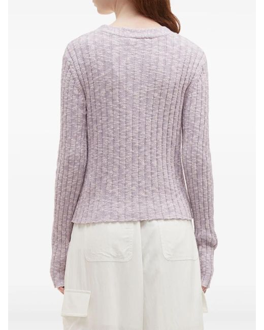 B+ AB Pink Ribbed Cardigan