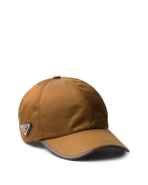 Prada Baseballkappe Mit Logo-Schild in Brown für Herren