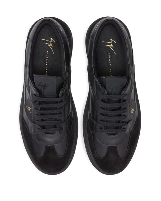 Giuseppe Zanotti Black Gz94 Panelled Low-Top Sneakers for men