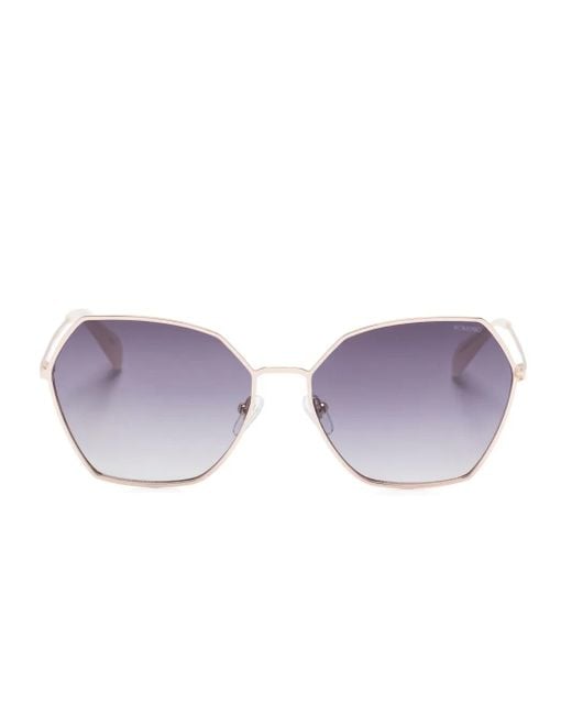 Komono Purple Belle Sonnenbrille Mit Geometrischem Gestell