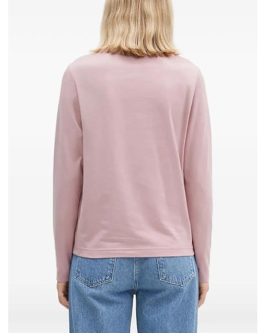 Y-3 Red Logo Crew-Neck Top