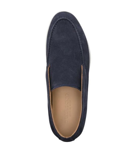 Scarosso Blue Leonarda Suede Ankle Boots