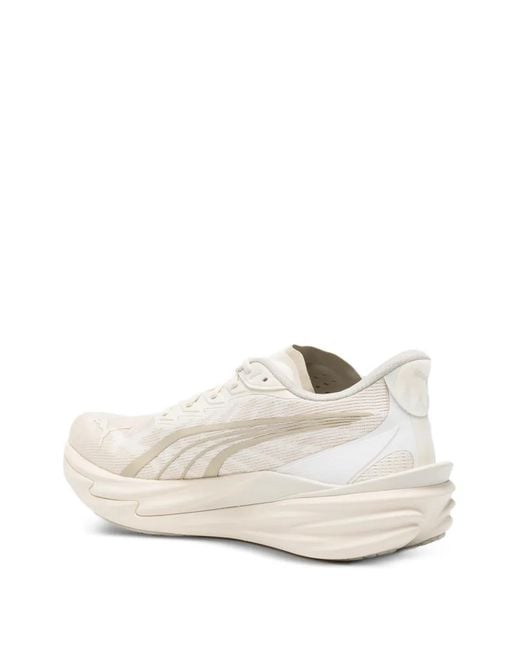 PUMA White Deviate Nitro 4 Sneakers for men