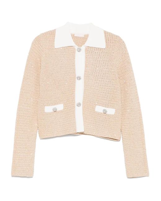Liu Jo Natural Jacke Aus Tweed