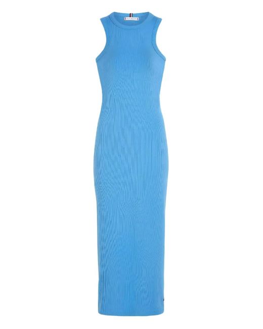 Tommy Hilfiger Blue Sleeveless Midi Dress