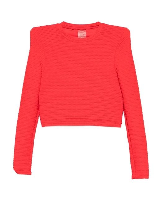 Duskii Red Long-Sleeves Top