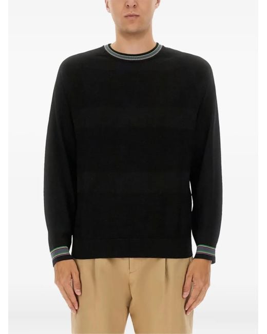 Pull À Bords Rayés Paul Smith pour homme en coloris Black