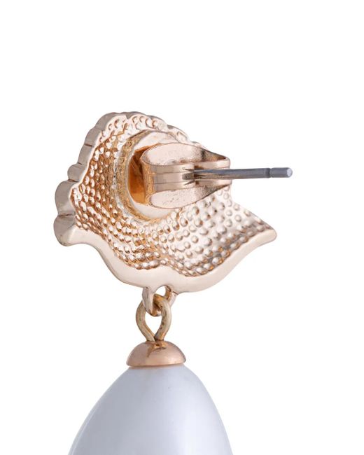 Pendientes Con Amapola Macgraw de color White