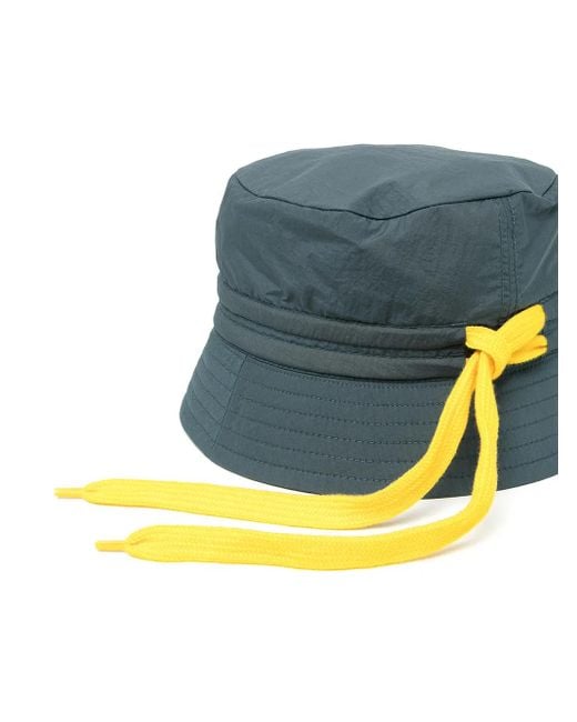 Craig Green Blue Drawstring-Fastened Bucket Hat for men