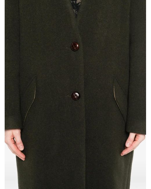 Isabel Marant Black Button-Front Patch-Pocket Coat