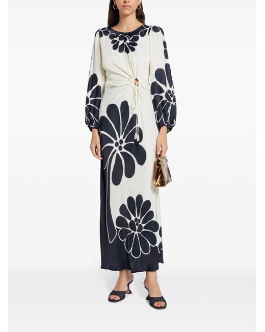 FARM Rio Palermo Cut-Out Maxi Dress in Black | Lyst