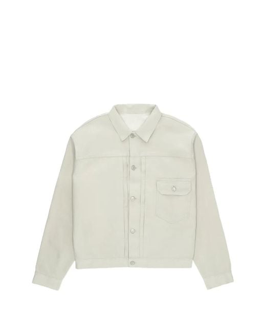 Fortela White Flap-Pocket Shirt Jacket for men