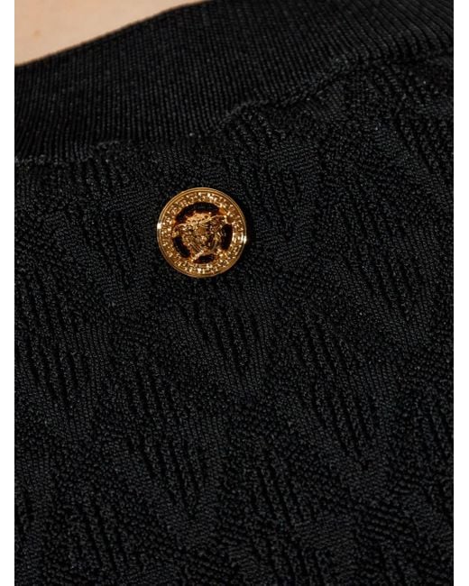 Versace Top Met Z-Logo in het Black