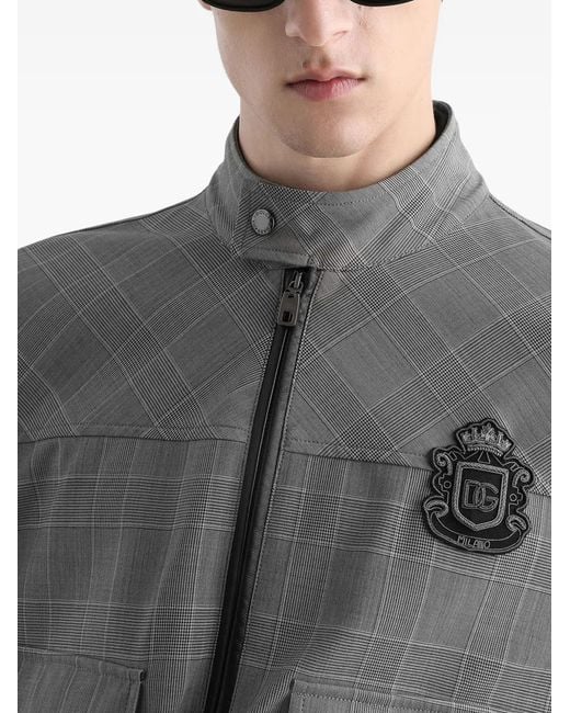 Dolce & Gabbana Gray Unlined Blouson Jacket for men