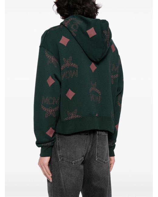 MCM Hoodie Met Rits in het Green