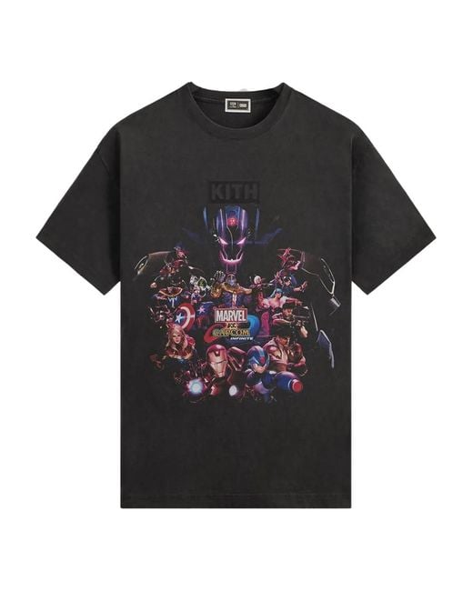 Kith Black Graphic-Print T-Shirt for men