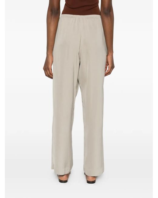 The Row White Elasticated Trousers