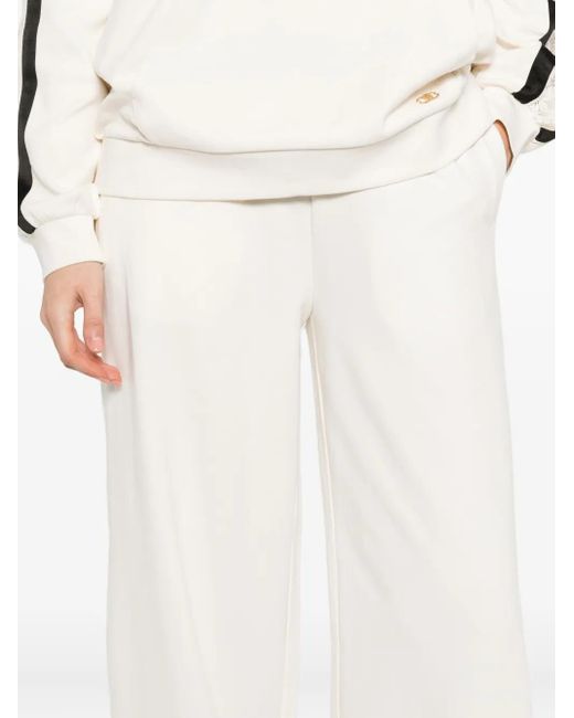 Liu Jo White Sporty Trousers With Logo