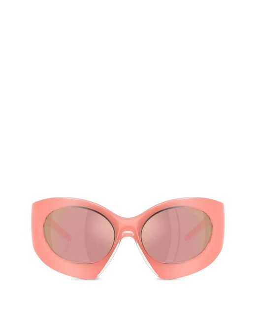 DIESEL Pink Oval-Frame Sunglasses