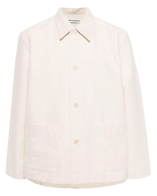 Our Legacy Natural Haven Pointed-collar Shirt Jacket for men