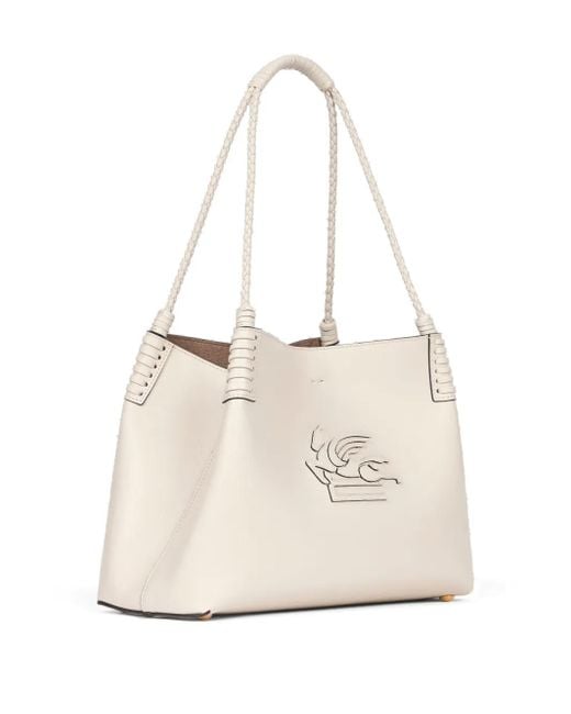 Borsa Tote Libra Piccola di Etro in White