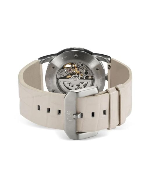 Fob Paris Metallic Skeleton Leather 41Mm
