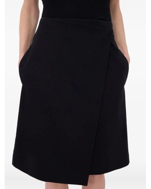Loulou de Saison ラップスカート Black