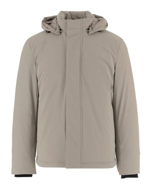 Woolrich Kurzmantel Mit Abnehmbarer Kapuze in Gray für Herren