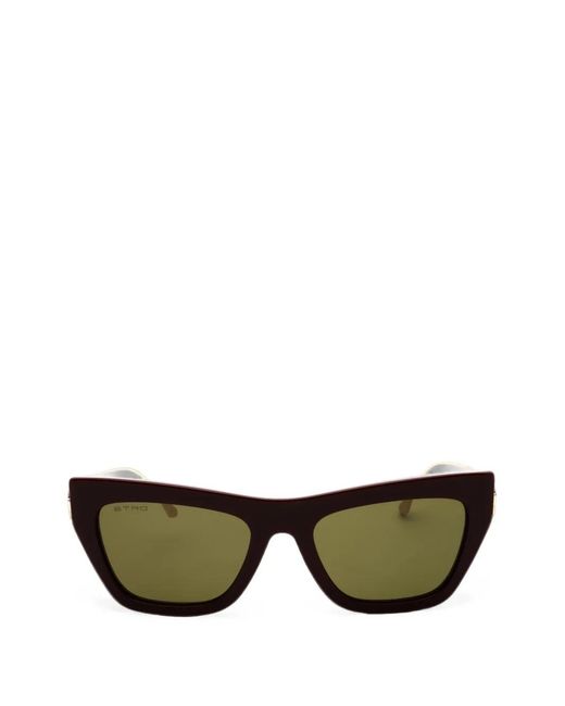 Etro Green Cat-Eye Sunglasses