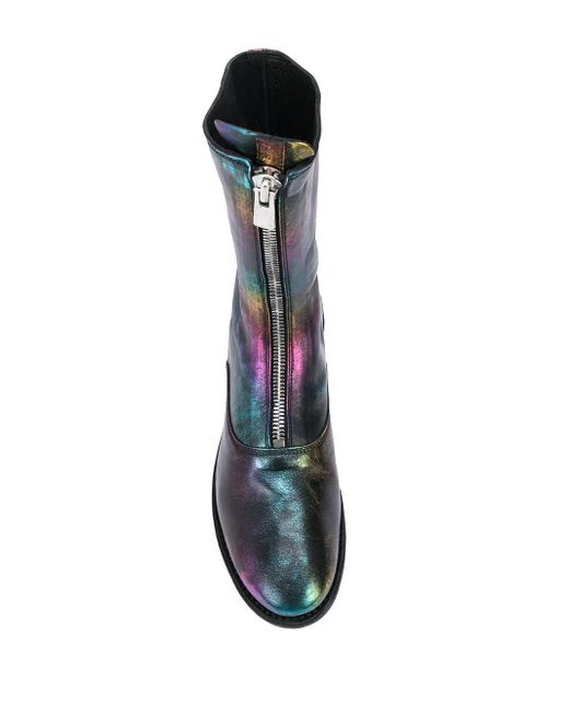 Guidi Multicolor Iridesdent Ankle Boots
