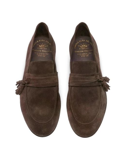 Officine Creative Brown Airto 017 Tassel-Detail Loafers for men