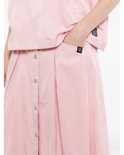 SPORT b. by agnès b. Pink Pleated Midi Skirt