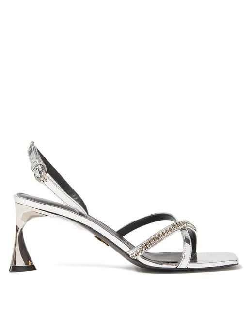 Stella McCartney White Chain-Strap Sandals
