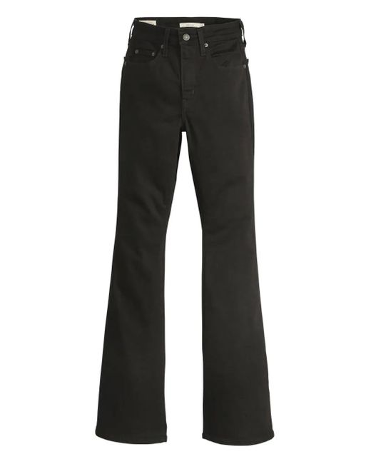 Jeans 726 Svasati A Vita Alta di Levi's in Black