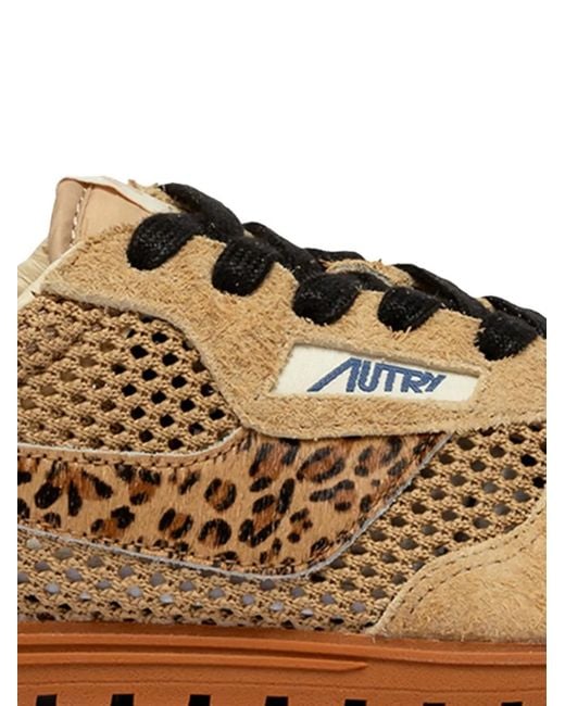 Autry Brown Windspin Suede/Pony Leo