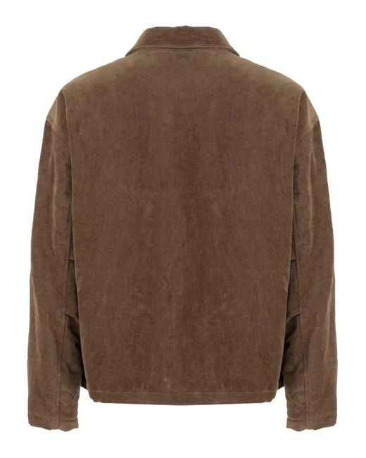 Giorgio Armani Brown Patch-Pocket Jacket for men