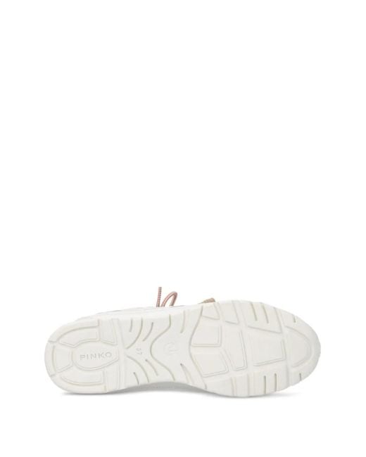 Pinko White Flat Shoes
