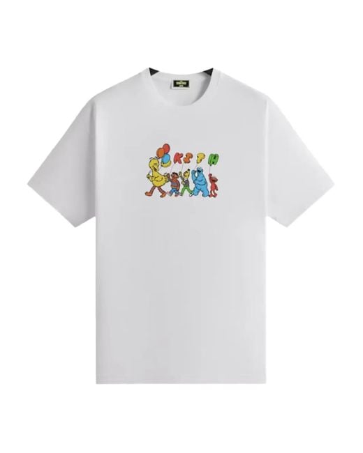 Kith White Sesame Street T-Shirt for men